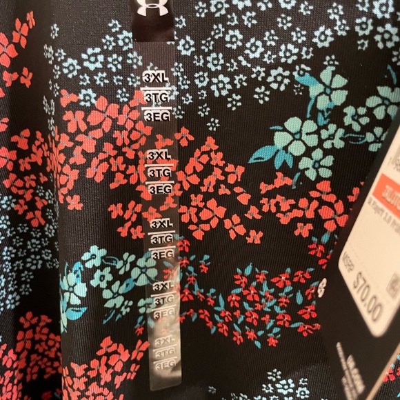 Under Armour Men's Playoff 3.0 Printed Golf Polo NWT 3 XL Size Floral Casual Fun - Picture 7 of 10
